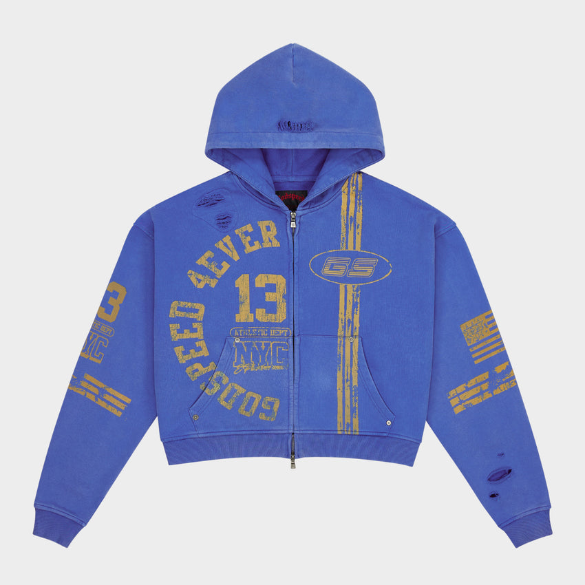 Roadster Zip Hoodie (Blue Yellow)