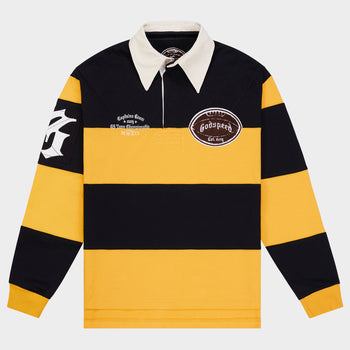 Classic Field Rugby Shirt (Black Yellow)