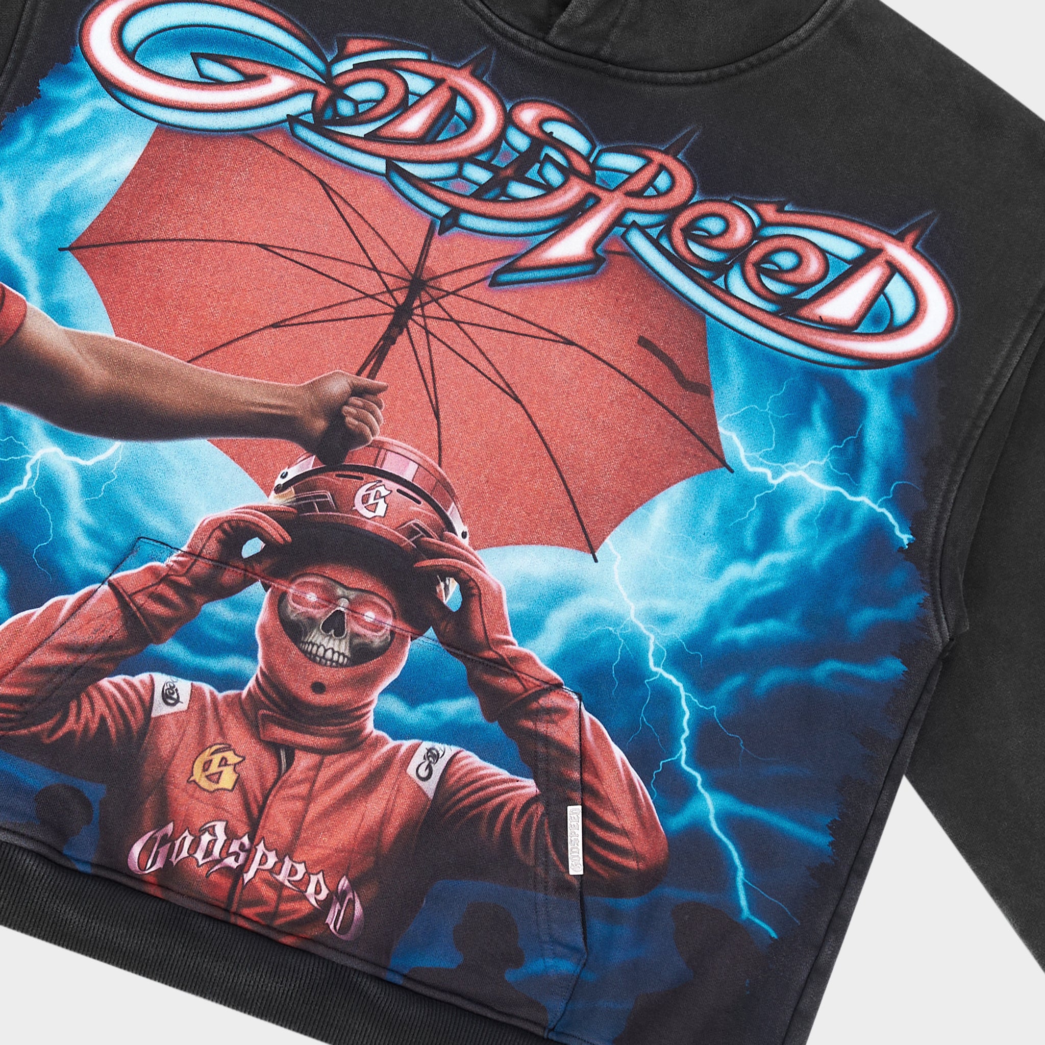 GODSPEED NEW YORK - Supreme Reign Hoodie (Black wash)