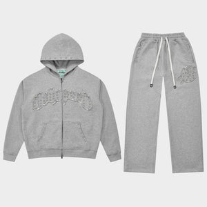 Symmetric Studed Sweatsuit V2 (Heather Grey VVS💎)