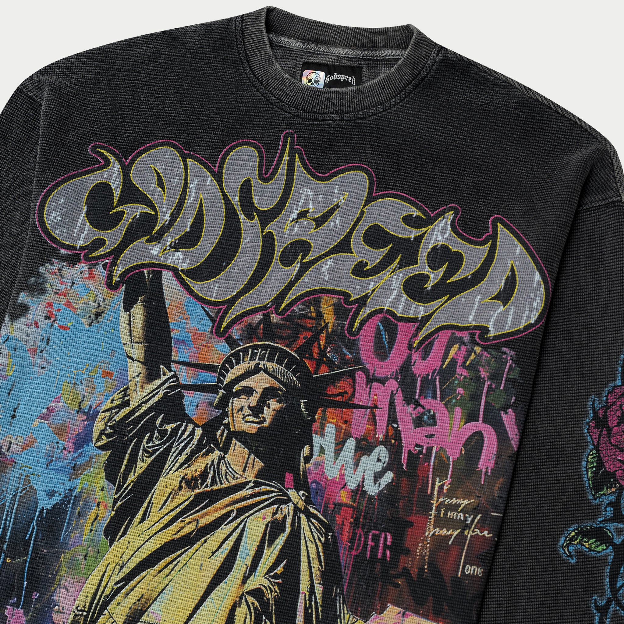 トップス GODSPEED VANDAL LS THERMAL (GREY WASH)xs GODSPEED NEW YORK - Vandal LS Thermal (Grey Wash)
