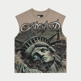 Sunken Liberty 2 Sleeveless (Slate Grey)