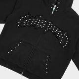 Symmetric Studed Sweatsuit V2 (Black VVS💎)