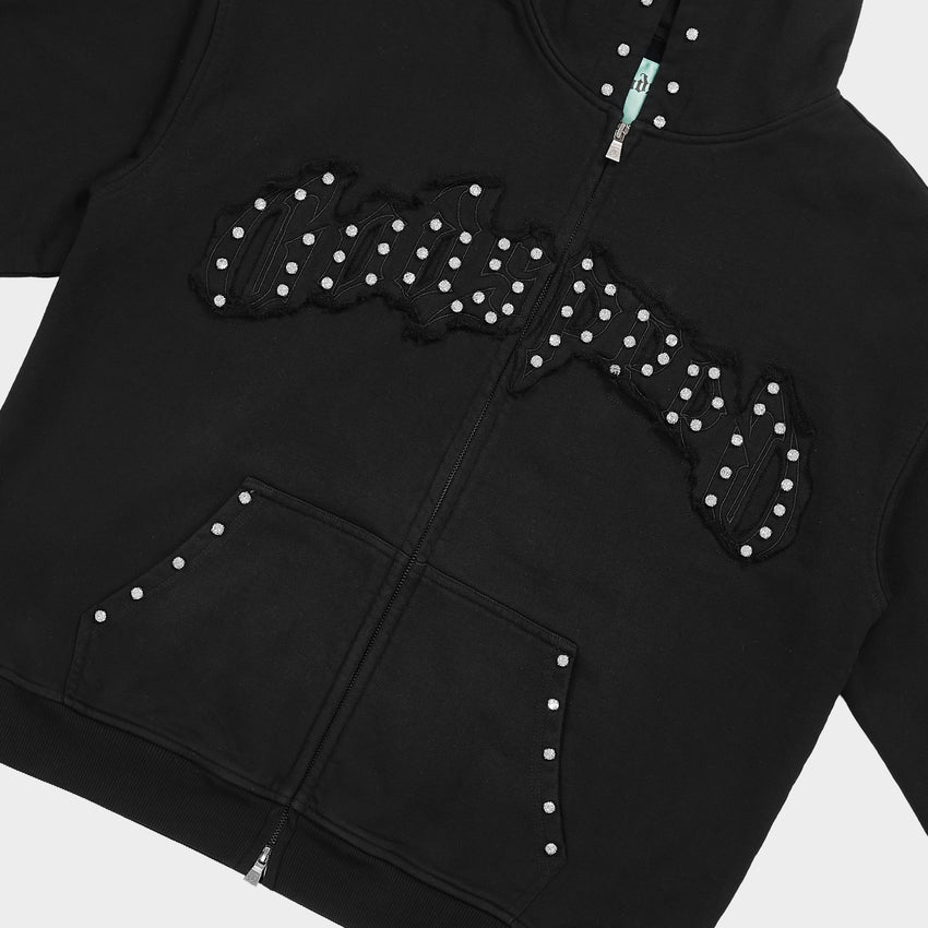 Symmetric Studed Sweatsuit V2 (Black VVS💎)