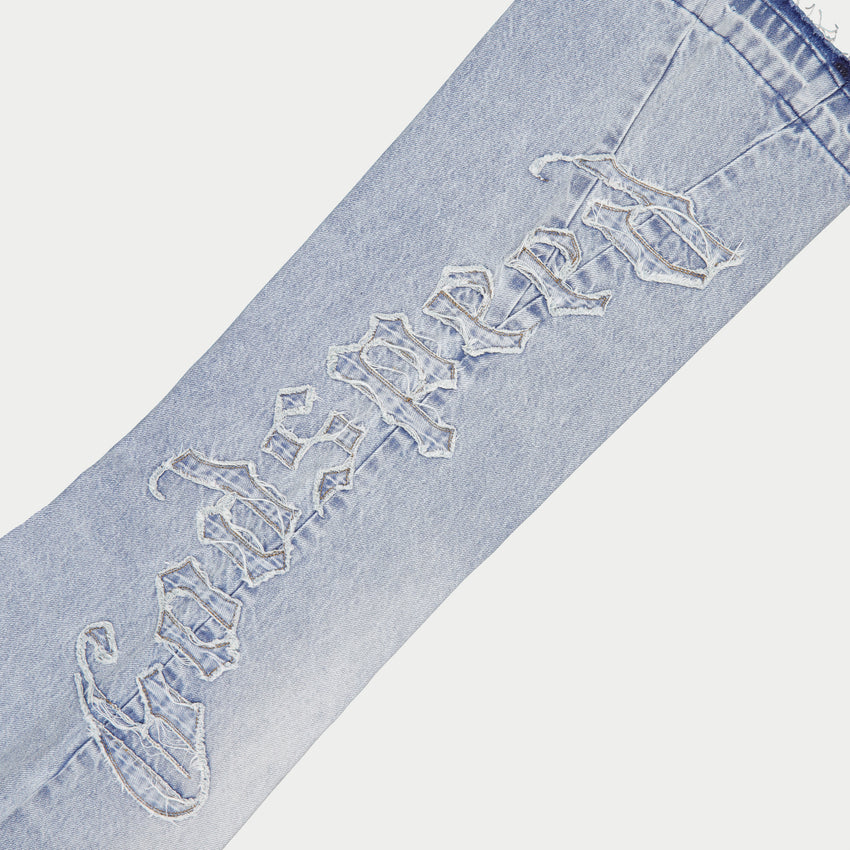 OG Logo Flared Denim Stitched (Blue)
