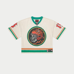 First Down Jersey (Bone/Teal/Orange)