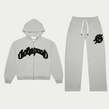 Symmetric Studded Set (Grey/Black)