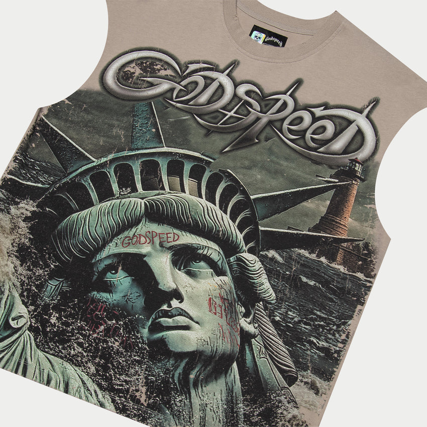 Sunken Liberty 2 Sleeveless (Slate Grey)