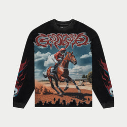 Thoroughbred LS T-Shirt (Black Wash)