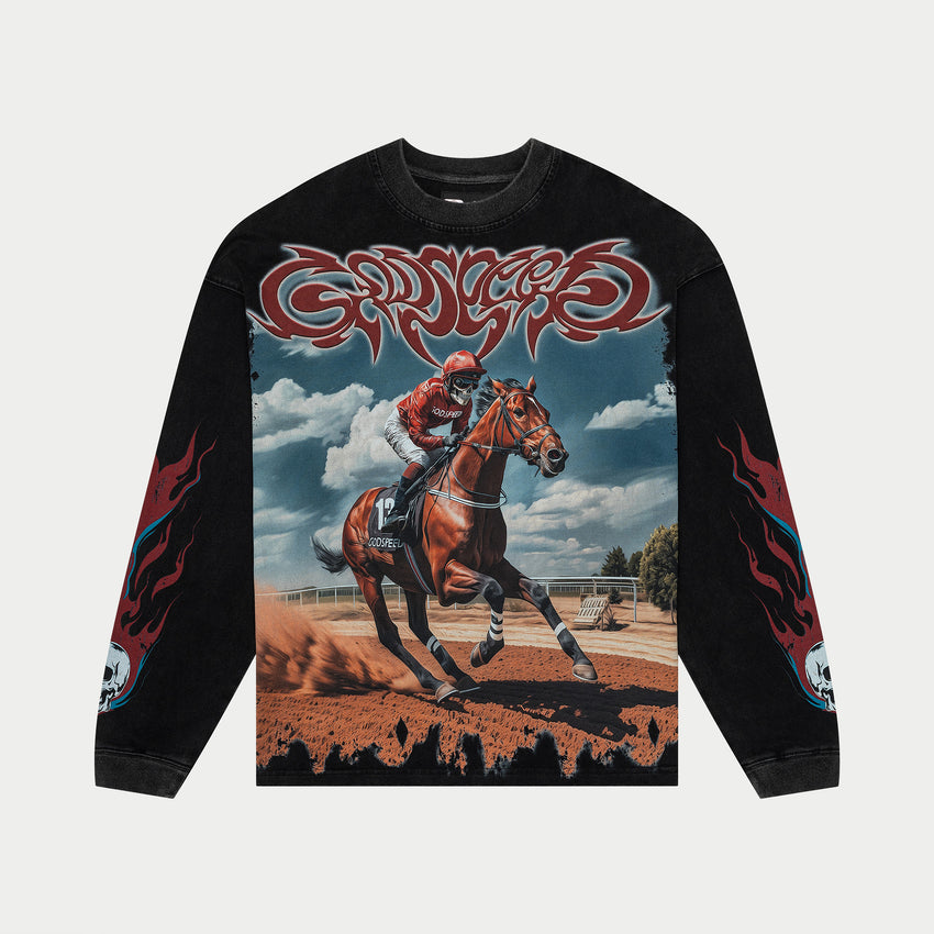 Thoroughbred LS T-Shirt (Black Wash)