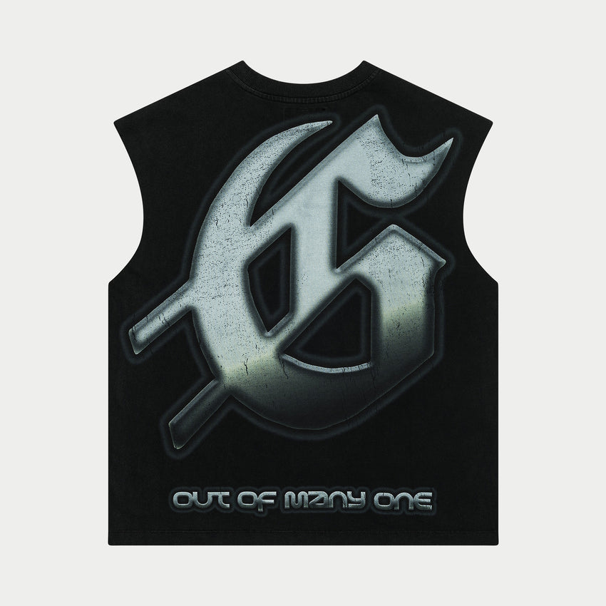 Sunken Liberty 2 Sleeveless (Black Wash)