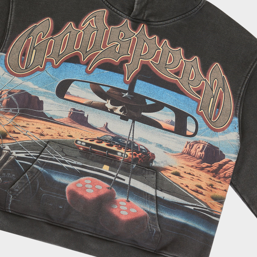 On the Run II Hoodie (Black wash)