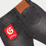 OG Logo Flared Denim Stitched (Grey Wash)