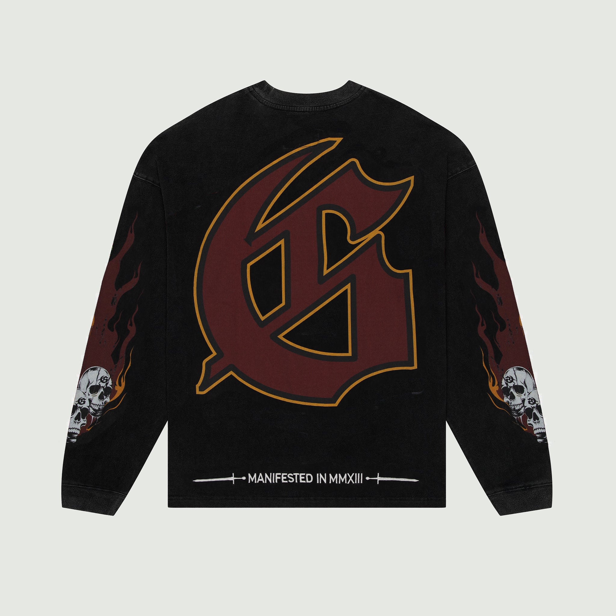 MH537 未使用 GODSPEED NEW YORK MORALE GODSPEED NEW YORK - Morale LS T-shirt (Black Wash)