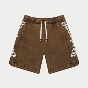 CourtSide Shorts (Mocha Wash)