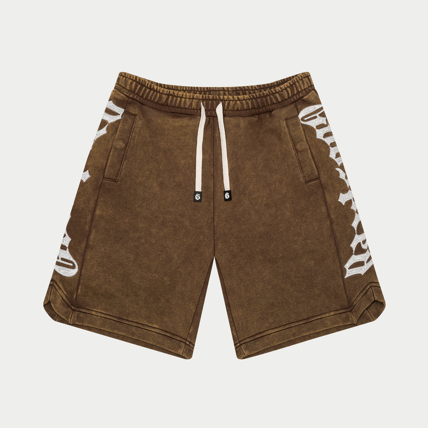 CourtSide Shorts (Mocha Wash)