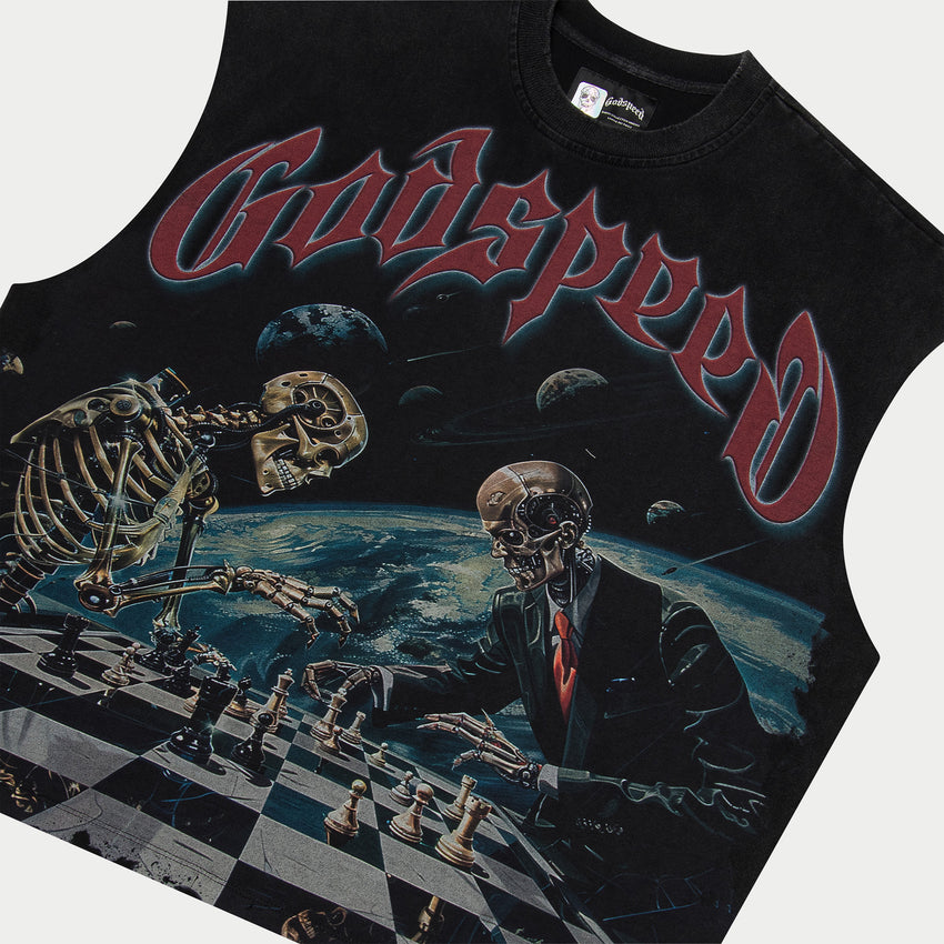 Checkmate Sleeveless (Black Wash)
