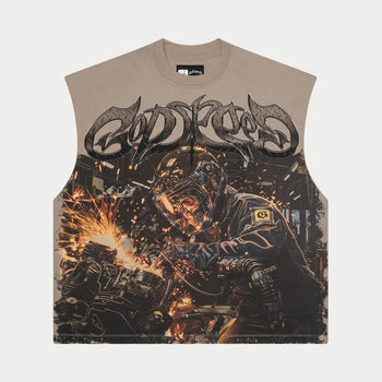 Steel Sharpens Steel Sleeveless (Slate Grey)
