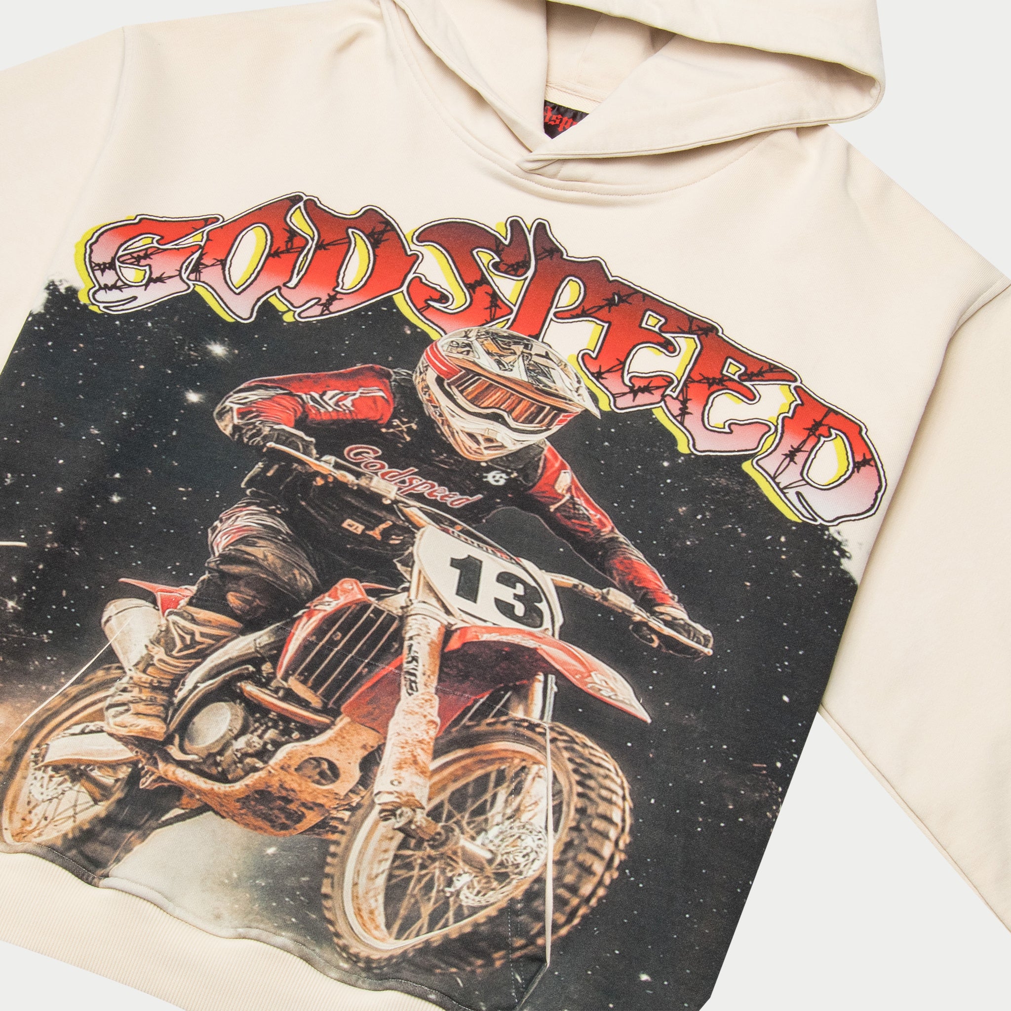 GODSPEED NEW YORK - Motocross Hoodie (Bone)