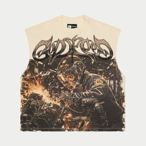 Steel Sharpens Steel Sleeveless (Bone)