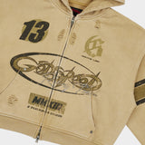 Speedway Zip Hoodie (Sand)