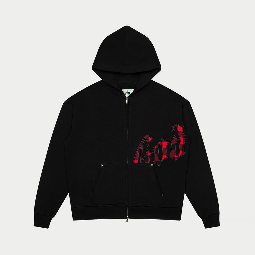 OG Logo Sweatsuit (Black Red Plaid)