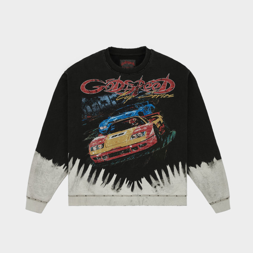 F.T.W SWEATSHIRT (Black Bleached Wash)