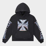 Chrome MOTTO Hoodie (Black wash)