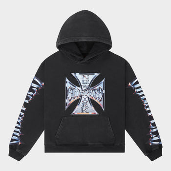 Chrome MOTTO Hoodie (Black wash)