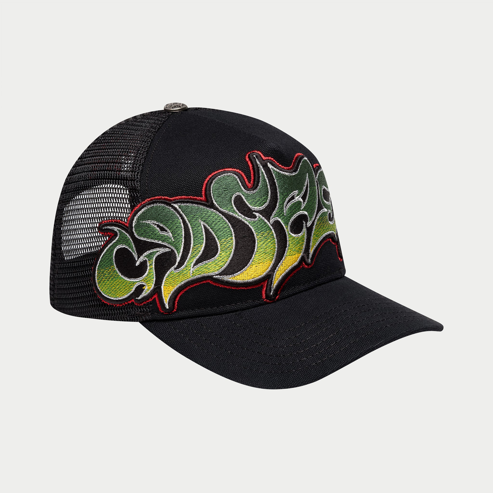 GODSPEED NEW YORK - GS Neo Trucker Hat (Black/Yellow/Red)