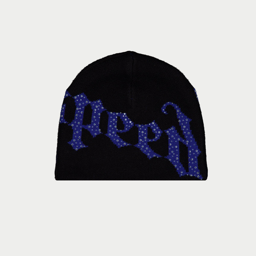 OG Logo Studded Beanie (Black/Blue)