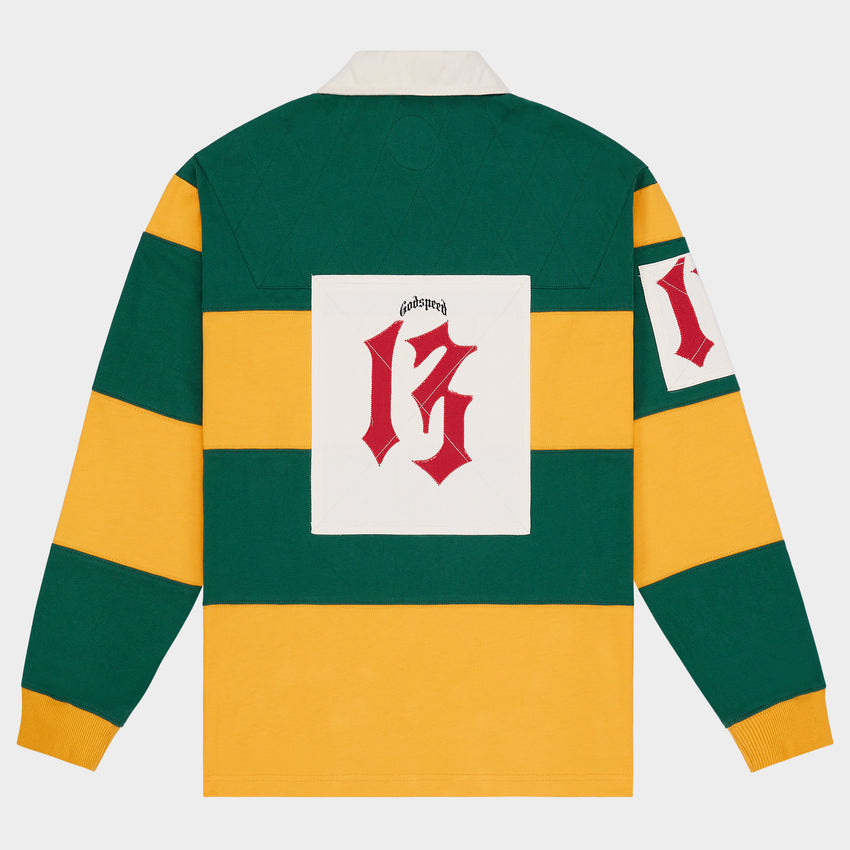 Classic Field Rugby Shirt (Green Yellow)