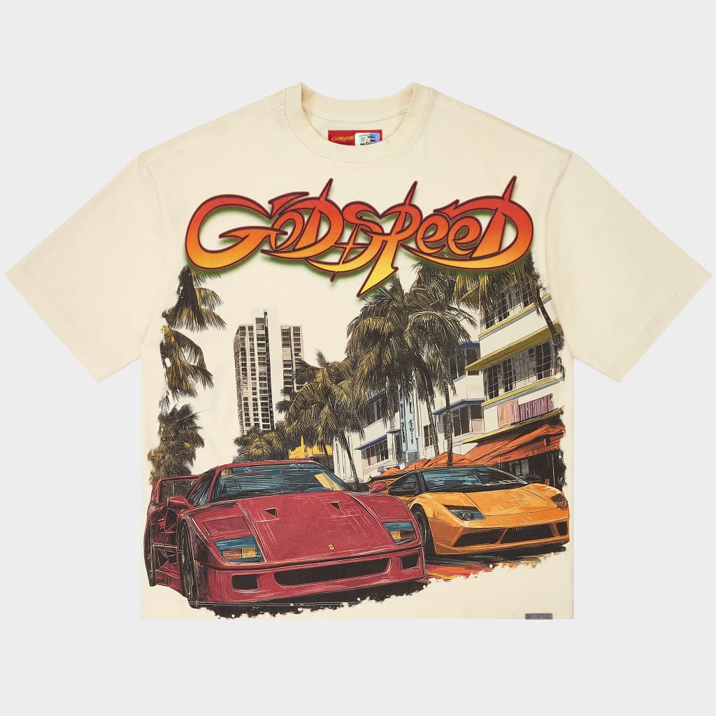 South Beach Drive Miami Superrun (Bone) - T-Shirt