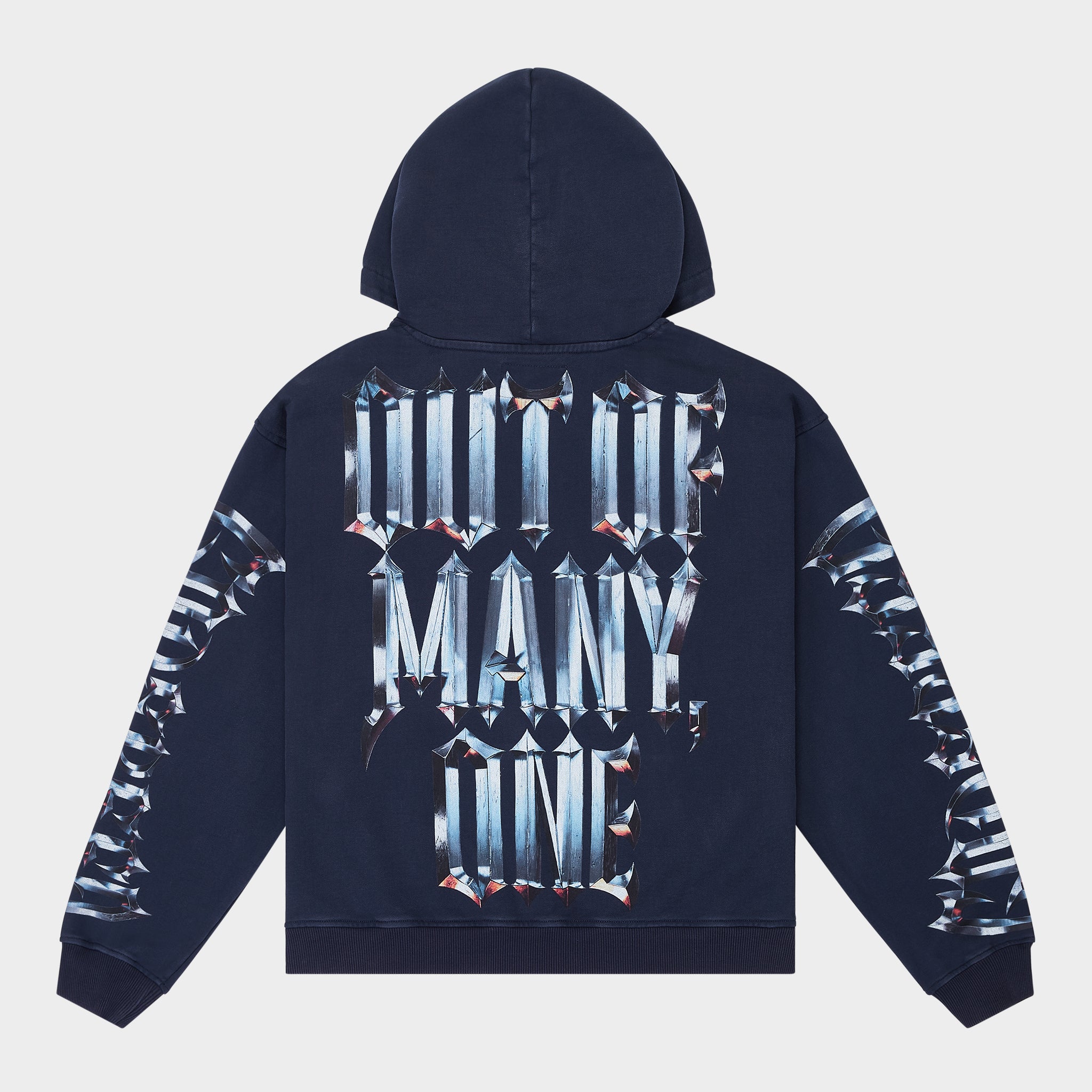 GODSPEED NEW YORK - Chrome MOTTO Hoodie (Navy Wash)