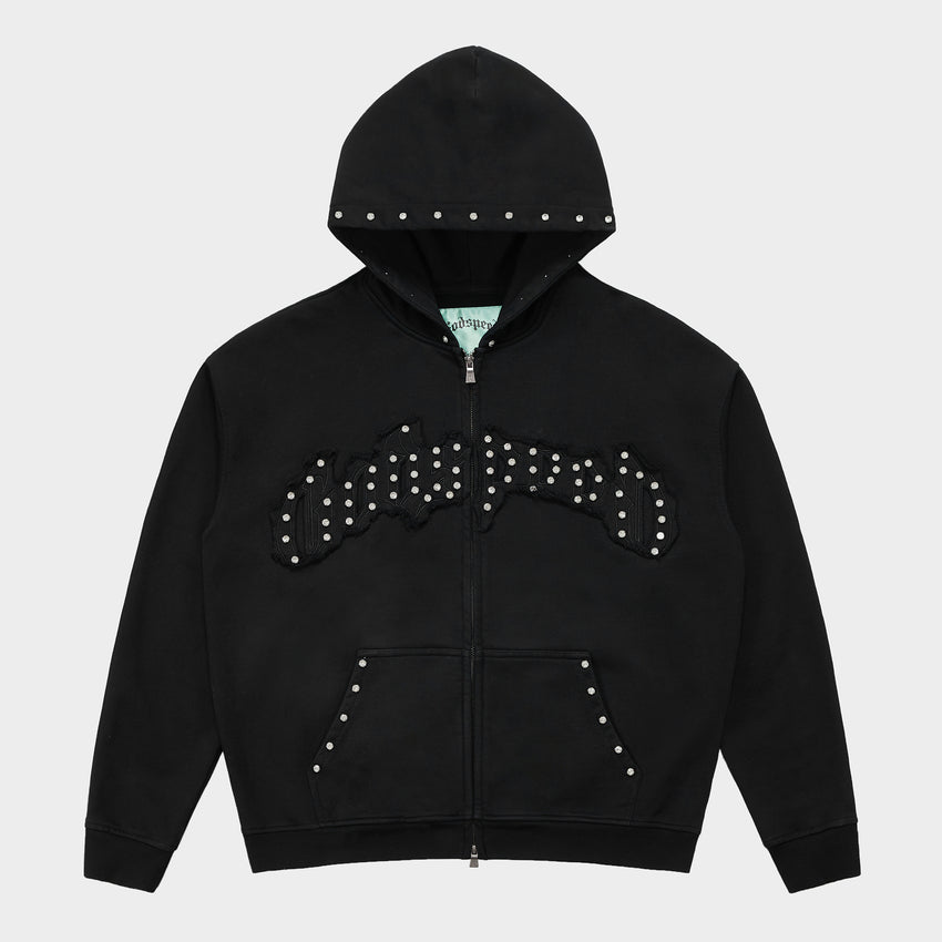 Symmetric Studed Sweatsuit V2 (Black VVS💎)