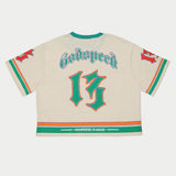 First Down Jersey (Bone/Teal/Orange)