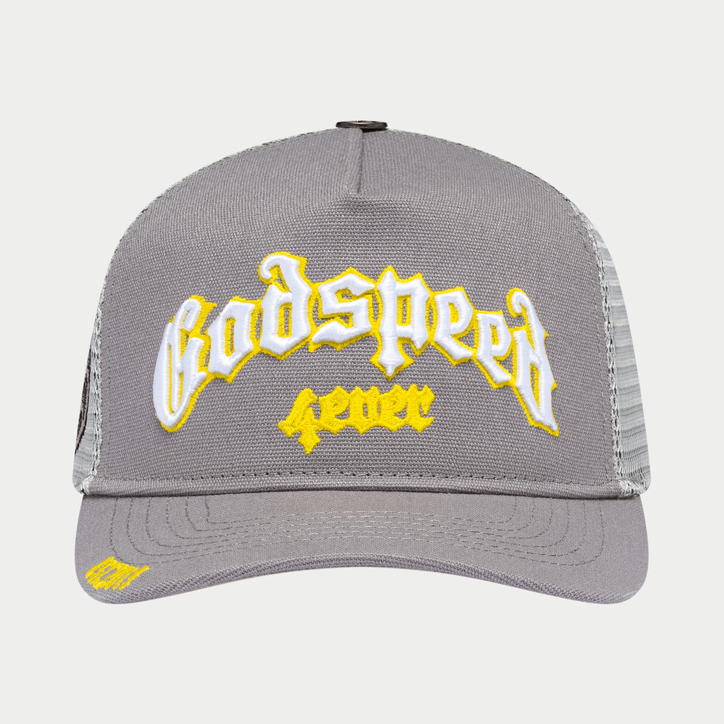 GODSPEED NEW YORK - GS Forever Trucker Hat (Grey/Yellow)