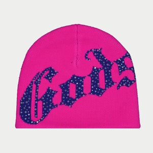 OG Logo Studded Beanie (Fuchsia Pink)