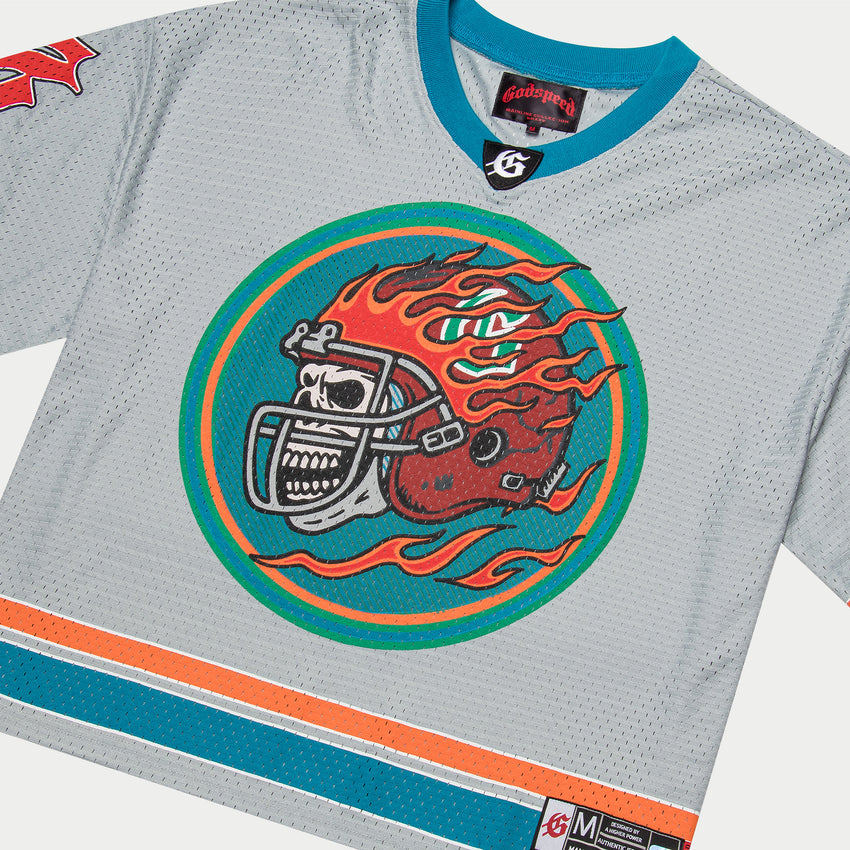 First Down Jersey (Grey/Blue/Orange)