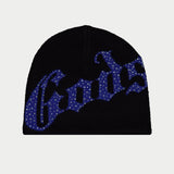 OG Logo Studded Beanie (Black/Blue)