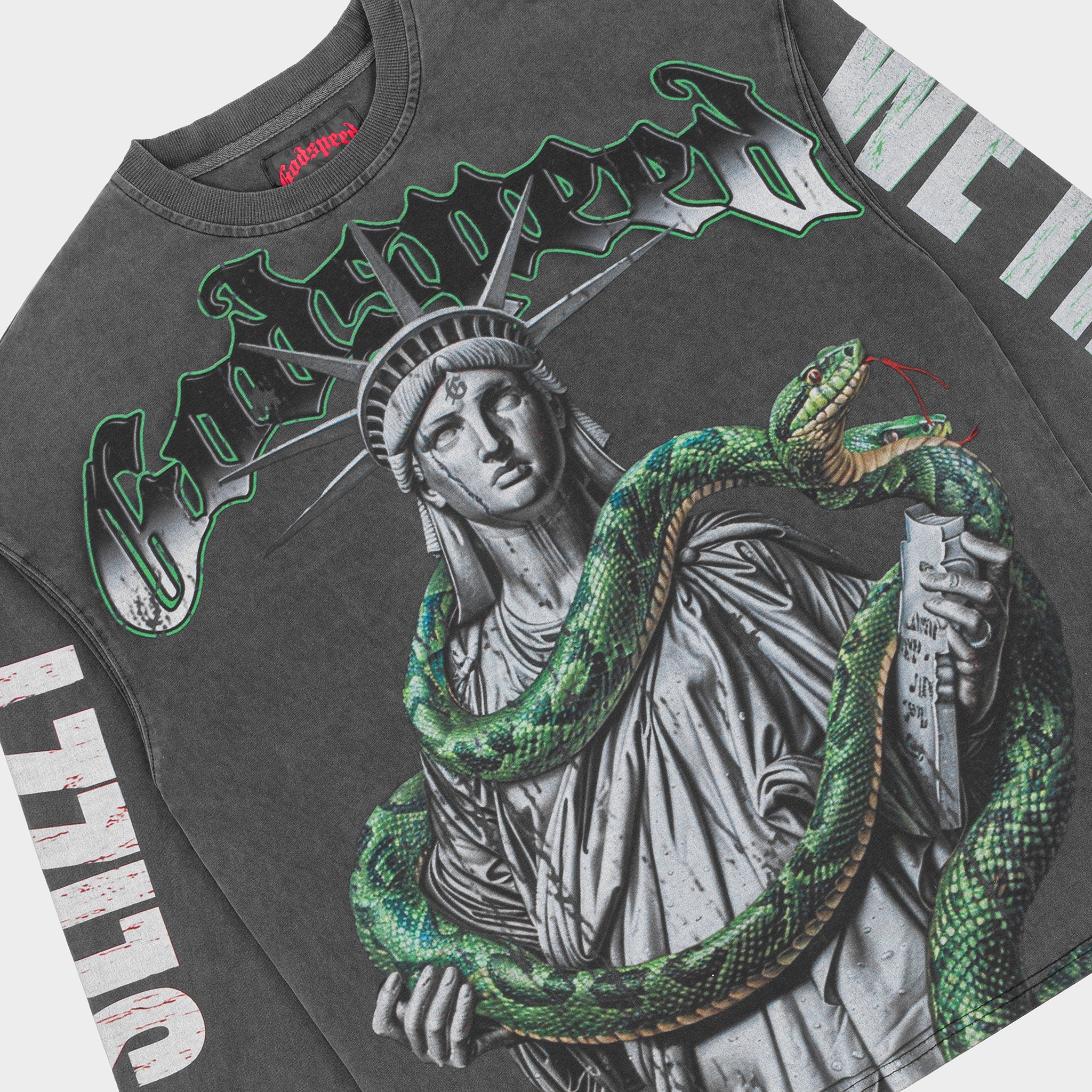GODSPEED NEW YORK - Top 5 Slizzy LS (Grey Wash)