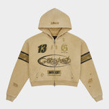 Speedway Zip Hoodie (Sand)