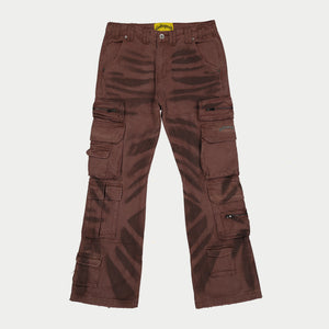 Skidrow Flared Cargo Pants (Clay)