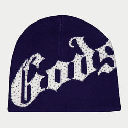OG Logo Studded Beanie (Navy/White)