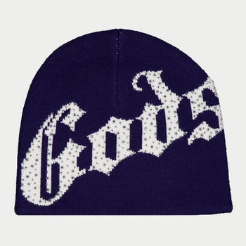 OG Logo Studded Beanie (Navy/White)