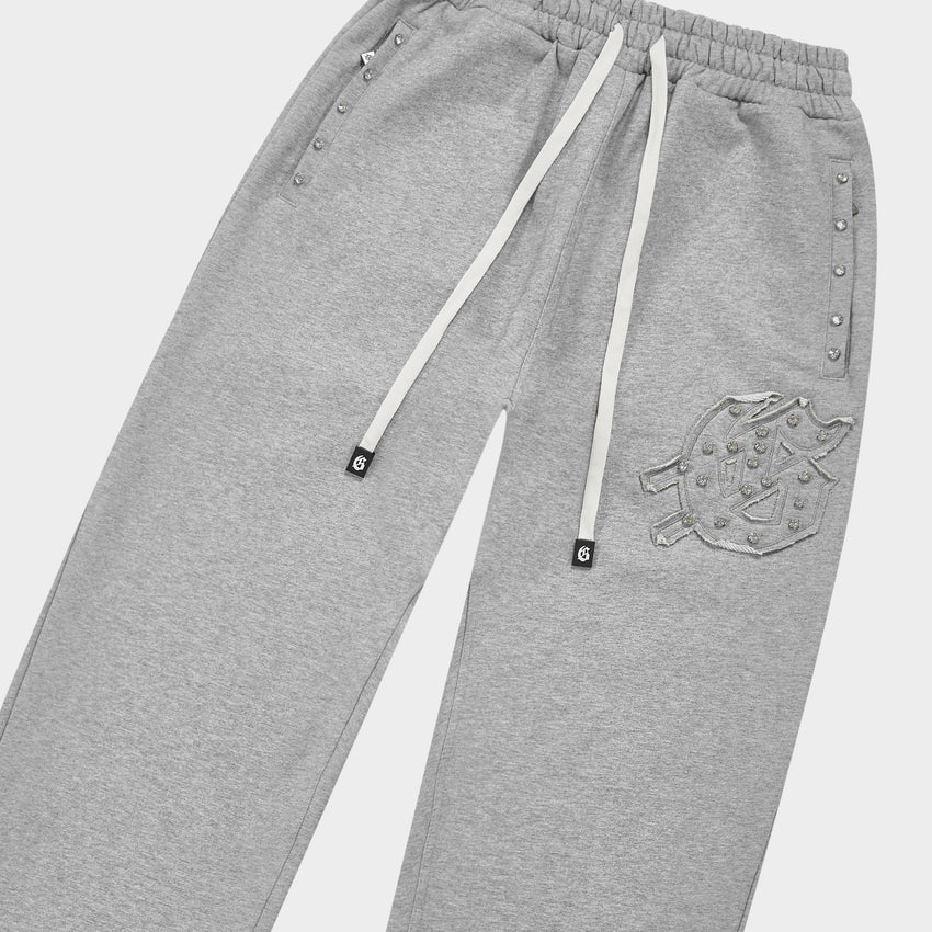 Symmetric Studed Sweatsuit V2 (Heather Grey VVS💎)