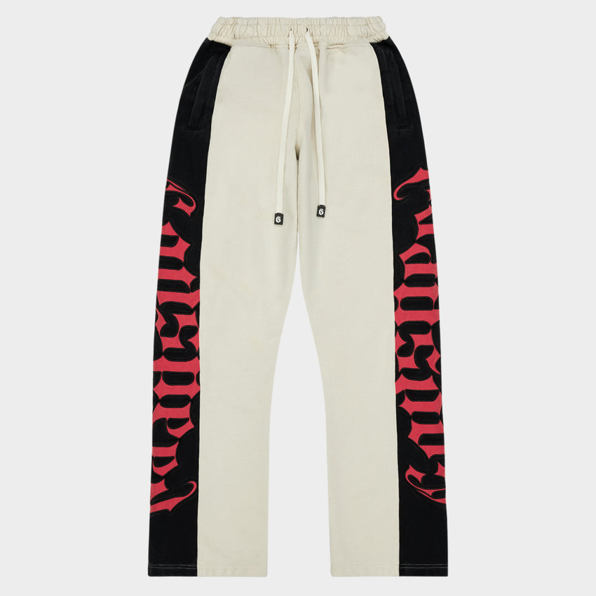 Courtside Sweatpants (Bone/Black/Red)