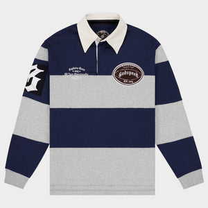 Classic Field Rugby Shirt (Navy/Heather)