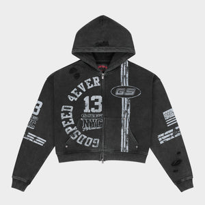 Roadster Zip Hoodie (Black)