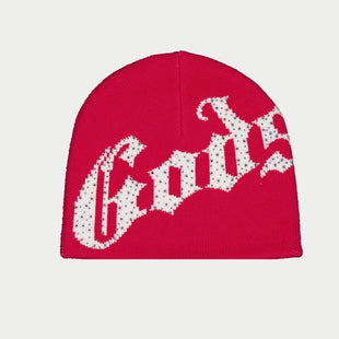 OG Logo Studded Beanie (Red/White)